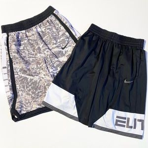 Boys Nike Elite Size XL Mesh Shorts- EUC 2 pair bundle